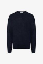 Basic blue crew neck sweater