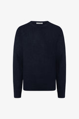 Basic blue crew neck sweater