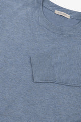 Basic light blue crew neck sweater