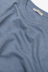 Basic light blue crew neck sweater