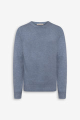 Basic light blue crew neck sweater