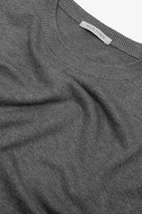 Basic gray crew neck sweater