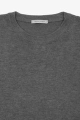 Basic gray crew neck sweater