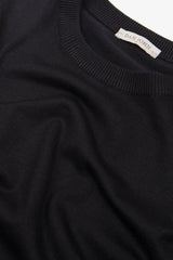 Basic black crew neck sweater