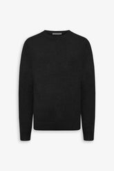Basic black crew neck sweater