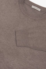 Basic dove gray crew neck sweater