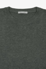 Basic green crew neck sweater