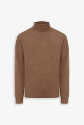Basic camel turtleneck sweater