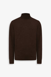 Basic brown turtleneck sweater