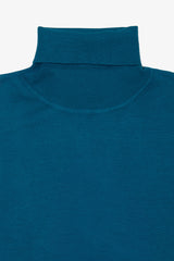 Basic petrol turtleneck sweater