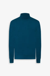 Basic petrol turtleneck sweater