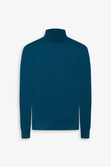 Basic petrol turtleneck sweater