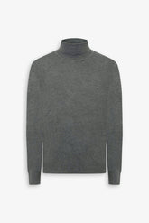 Basic green turtleneck sweater