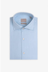 Camicia "la Picoco" operata celeste-Dan John