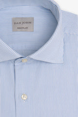 Light blue micro striped shirt