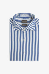 Slim indigo medium striped shirt