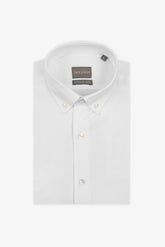 White button-down oxford shirt