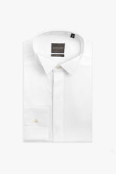 Slim stand-up collar tuxedo shirt