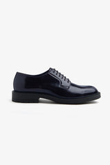 Classic blue derby shoe
