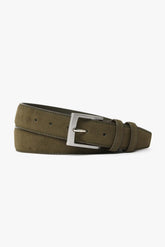 Green suede sports belt