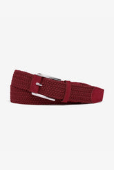 Red braided elastic sports belt