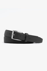 Black saffiano eco-leather belt