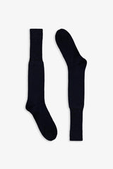 Blue mercerized cotton socks