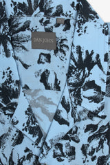 Camicia Hawaiana fantasia fiori azzurra-Dan John