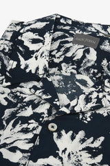 Camicia Hawaiana fantasia fiori blu-Dan John