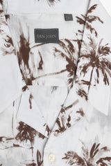 Camicia Hawaiana fantasia palme bianca-Dan John