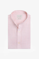Camicia coreana riga sottile albicocca-Dan John