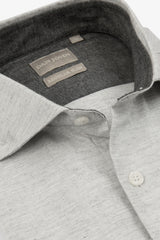 Camicia flanella grigio chiaro-Dan John