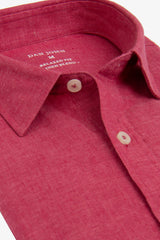 Camicia misto lino corallo-Dan John