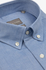 Camicia oxford button down celeste-Dan John