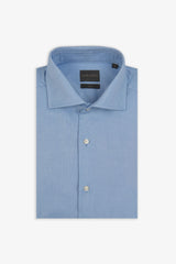 Camicia oxford celeste slim-Dan John