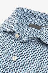 Camicia relax tech fantasia geometrica slim-Dan John