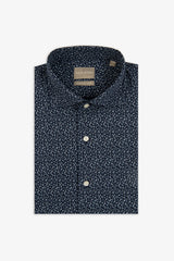 Camicia stampa fiore blu-Dan John