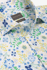 Camicia stampa fiore multicolor lime-Dan John