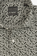 Camicia stampa fiore slim panna-Dan John