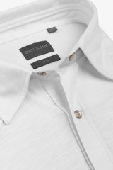 Camicia western jersey bianca slim-Dan John