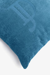 Cuscino medium con ricamo grande ottanio-Dan John