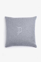 Cuscino medium con ricamo piccolo grigio-Dan John