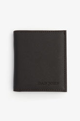 Wallet in dark saffiano