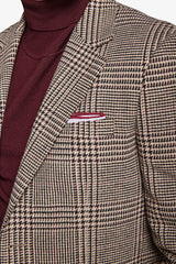 Giacca overcheck armaturata marrone-Dan John