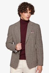 Giacca overcheck armaturata marrone-Dan John