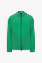 Giubbino modello felpa full zip DNJ verde-Dan John