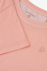 Basic t-shirt with pink Kids embroidery