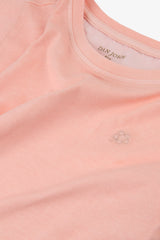 Basic t-shirt with pink Kids embroidery