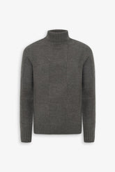 Maglia dolcevita a quadri verde-Dan John