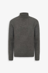 Maglia dolcevita a quadri verde-Dan John